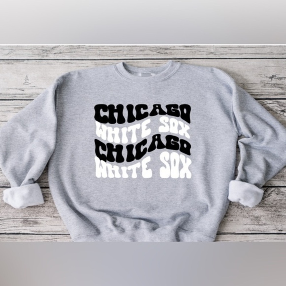 Chicago White Sox Wavy Crewneck